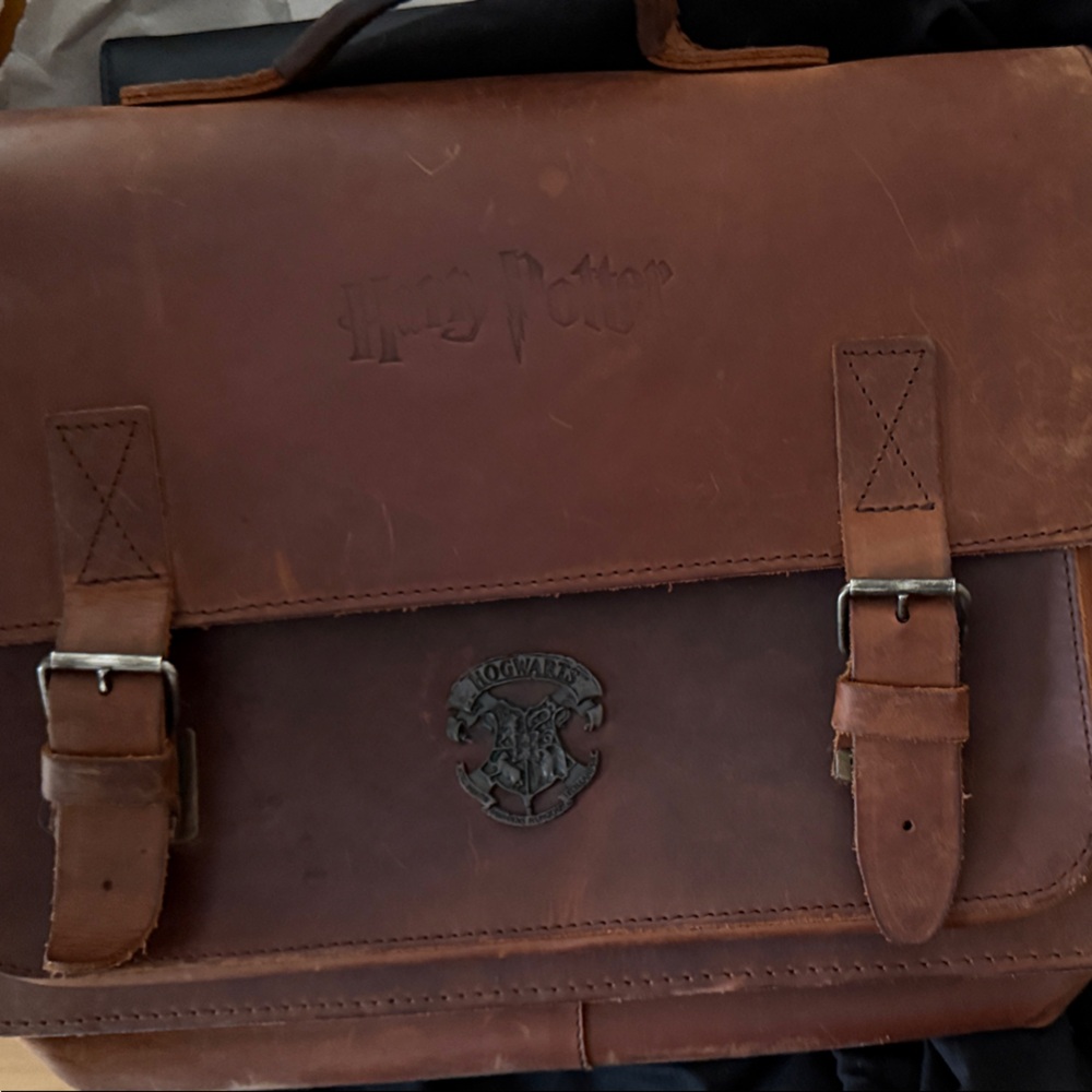 Harry Potter Brown Leather Men's Bag